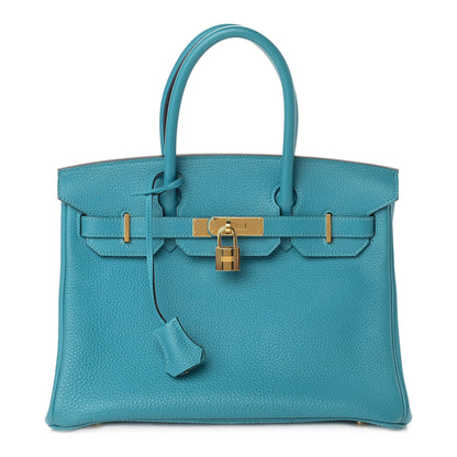 Hermes Togo Birkin 30 Turquoise 1 of 12