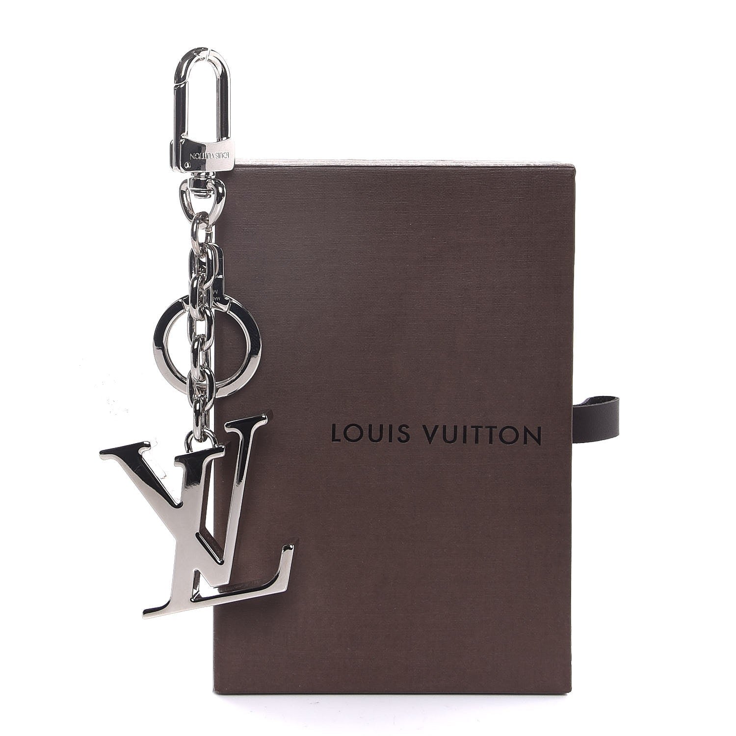 Louis Vuitton LV Facettes Bag Charm Key Holder Silver 4 of 4
