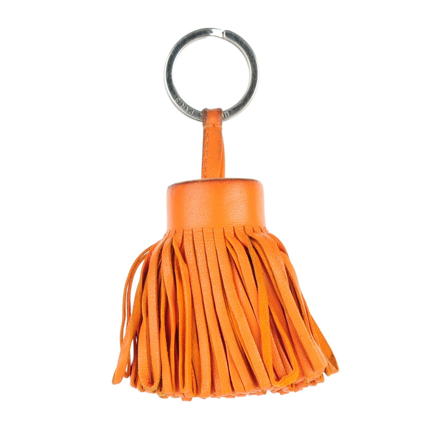 Lambskin Carmen Tassel Key Holder Orange