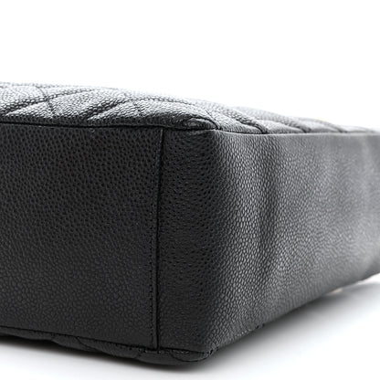 Chanel Caviar Quilted Petit Shopping Tote PST Black 10 of 12