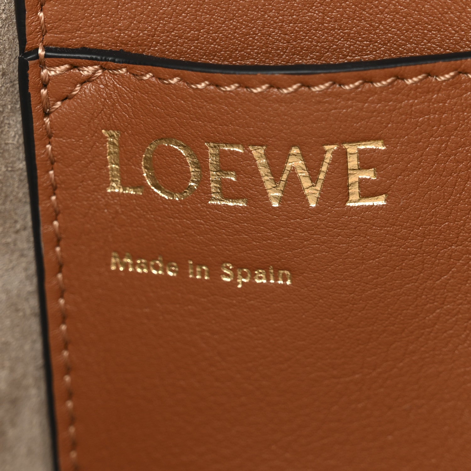 Loewe Smooth Calfskin Small Anagram Tote Tan Ecru 6 of 10