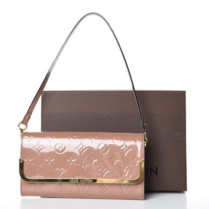 Louis Vuitton Vernis Rossmore MM Rose Velours 7 of 7