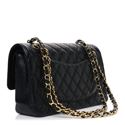 Chanel Caviar Quilted Medium Double Flap Black 2 of 9