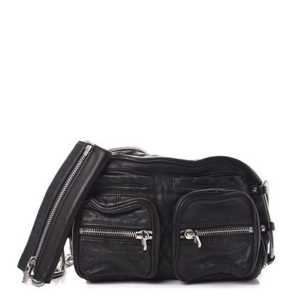 Alexander Wang Washed Lambskin Brenda Chain Shoulder Bag Black 1 of 8