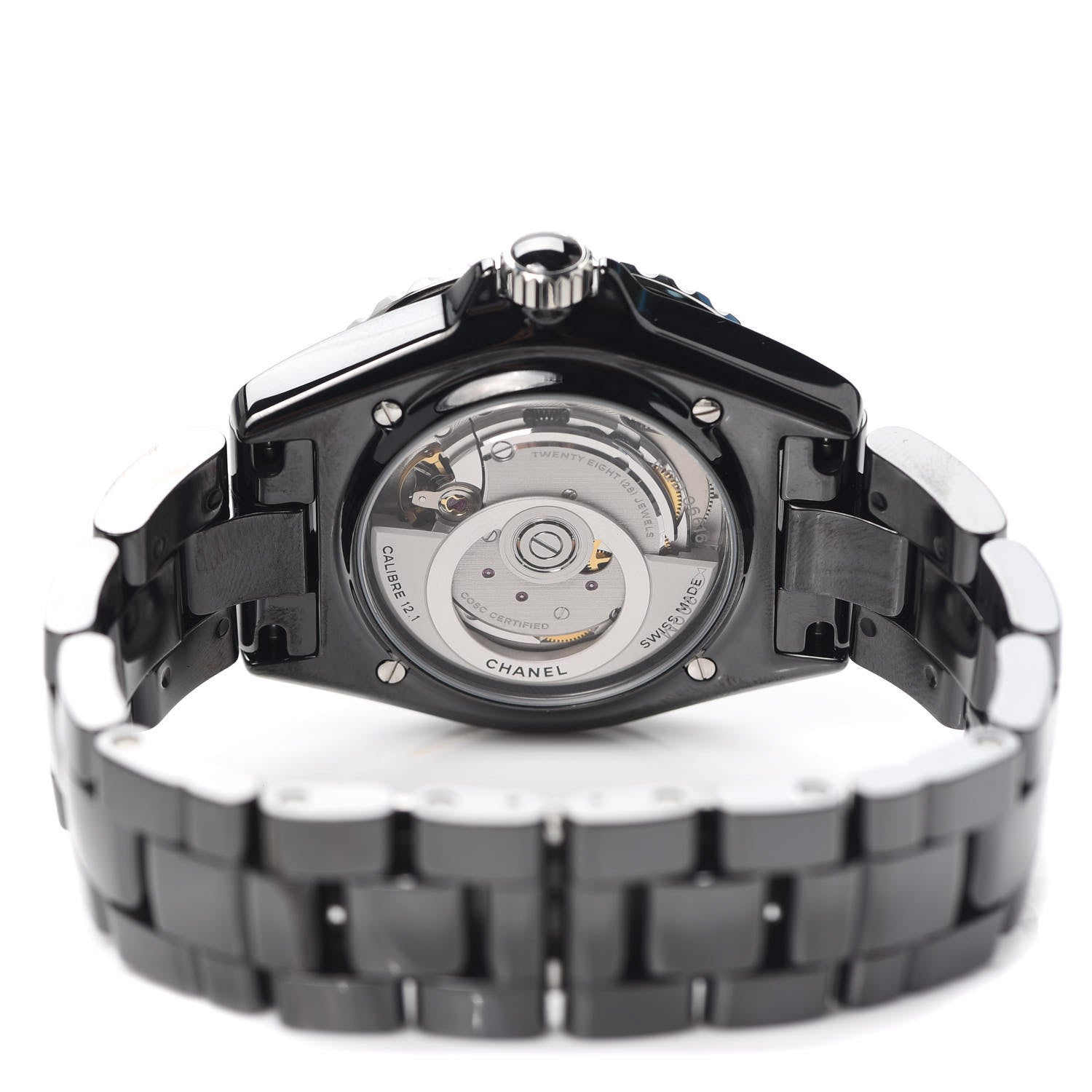 Chanel Stainless Steel Ceramic 38mm J12 Automatic Watch Black 4 of 7