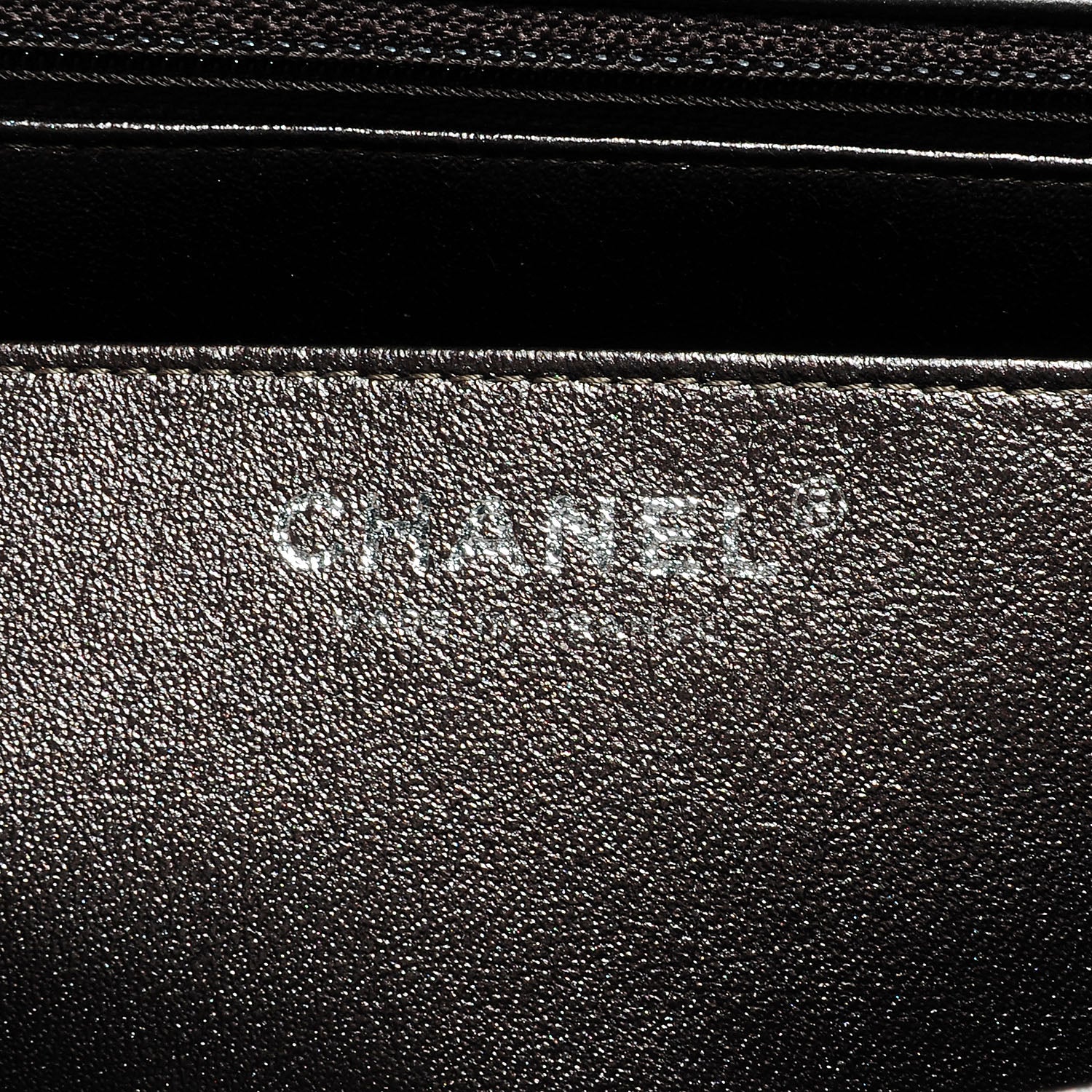 Chanel Lambskin Quilted Jumbo Single Flap Dark Metallic Grey 8 of 9