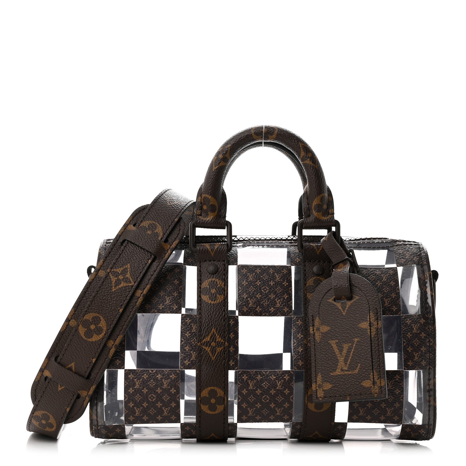 Louis Vuitton PVC Monogram Chess Keepall Bandouliere 25 1 of 10
