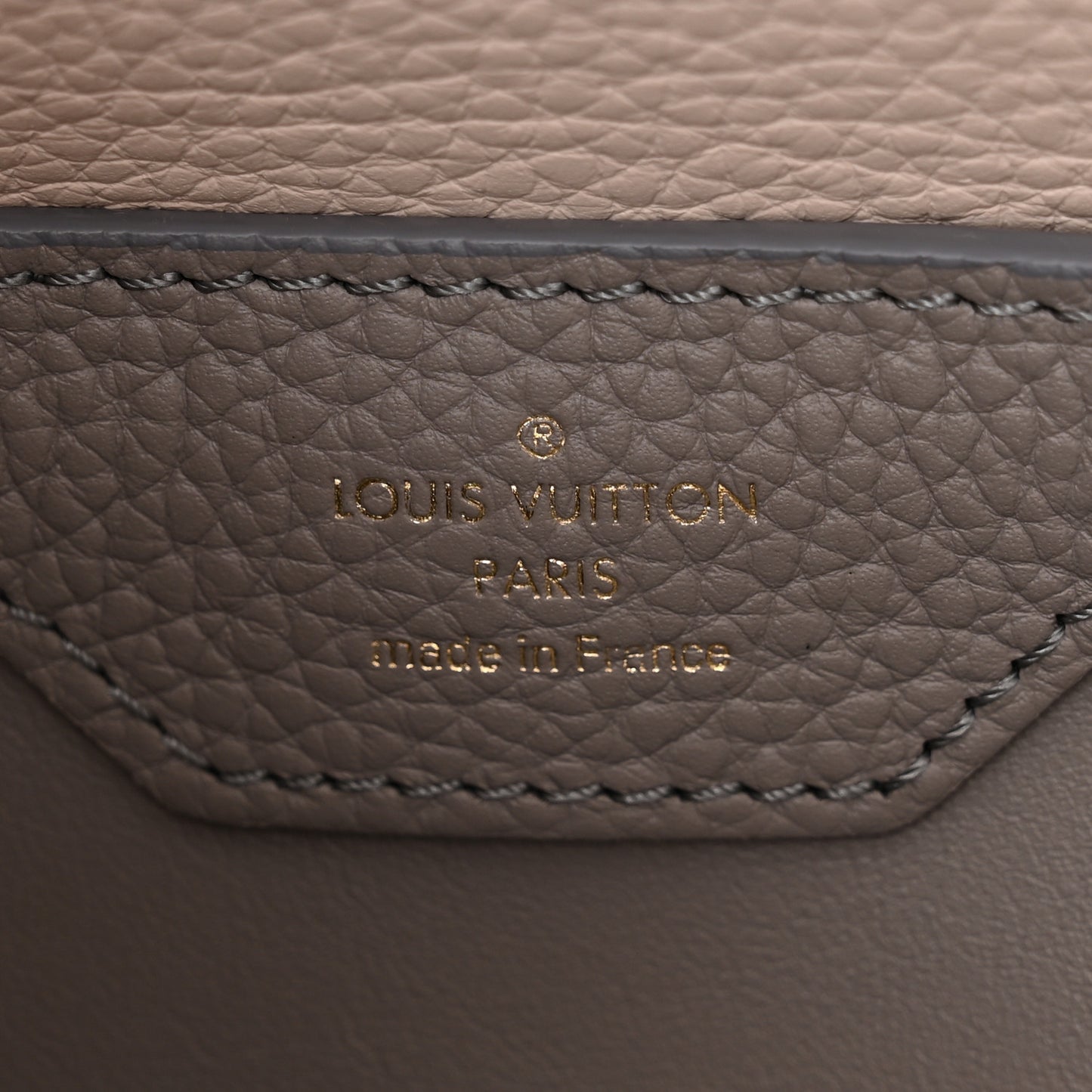 Taurillon Capucines MM Steeple Gray