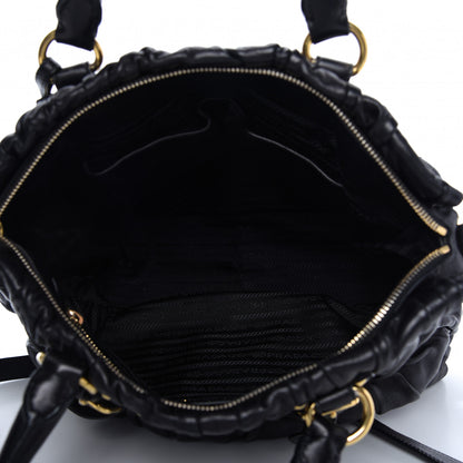 Prada Nappa Gaufre Tote Black 5 of 11