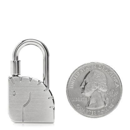 Hermes Palladium Cadenas Horse Key Ring 2 of 4