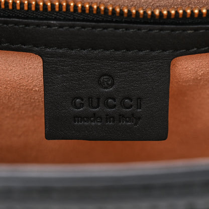 Gucci Velvet GG Monogram Small Sylvie Shoulder Bag Black 6 of 11