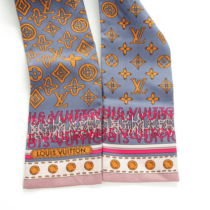 Louis Vuitton Silk Monogram Map Bandeau Quetsche 3 of 6