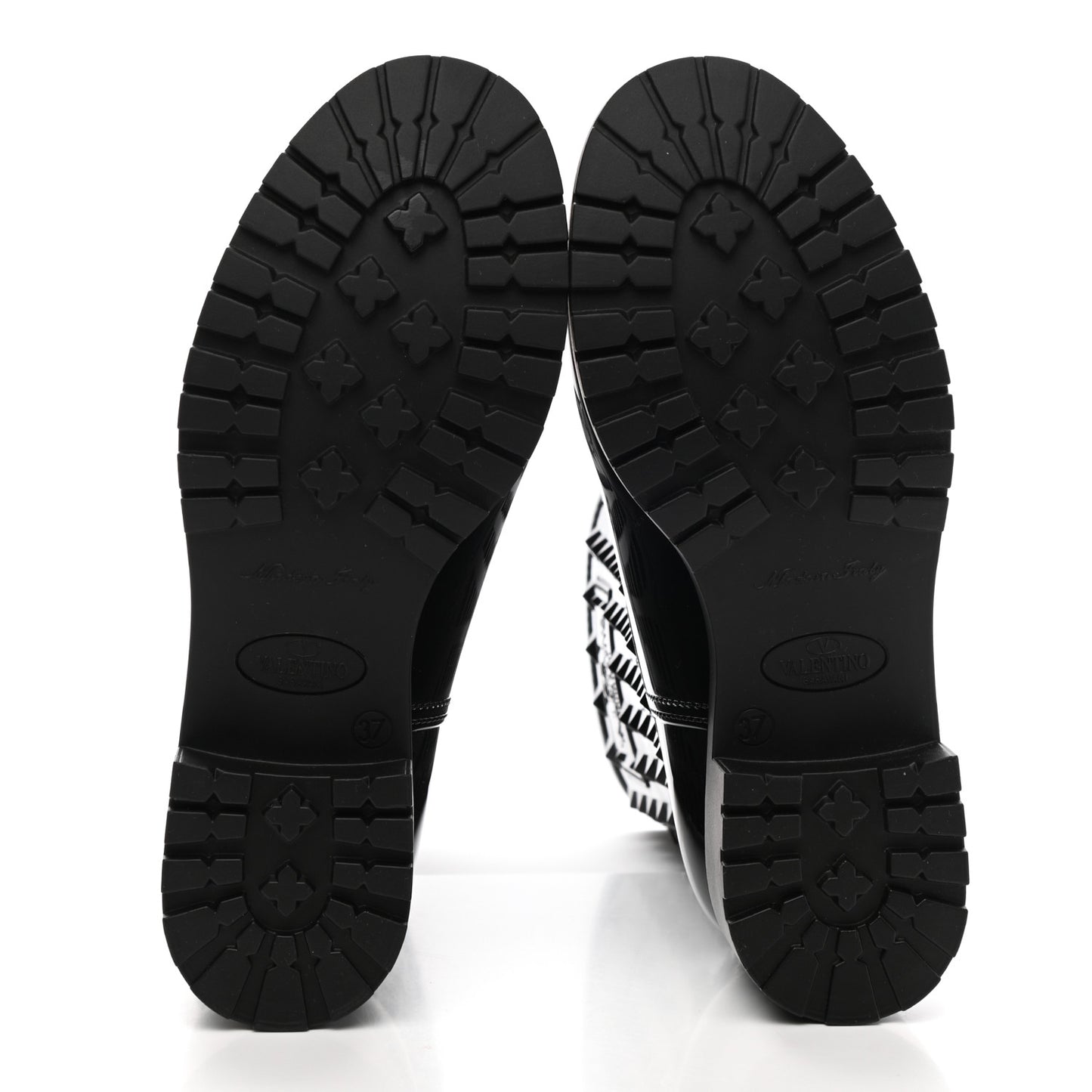 Rubber Rockstud Short Rainboots 37 Black