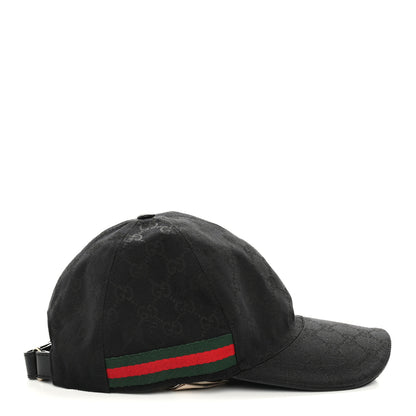 Gucci Monogram Web Baseball Hat XL Black 5 of 10