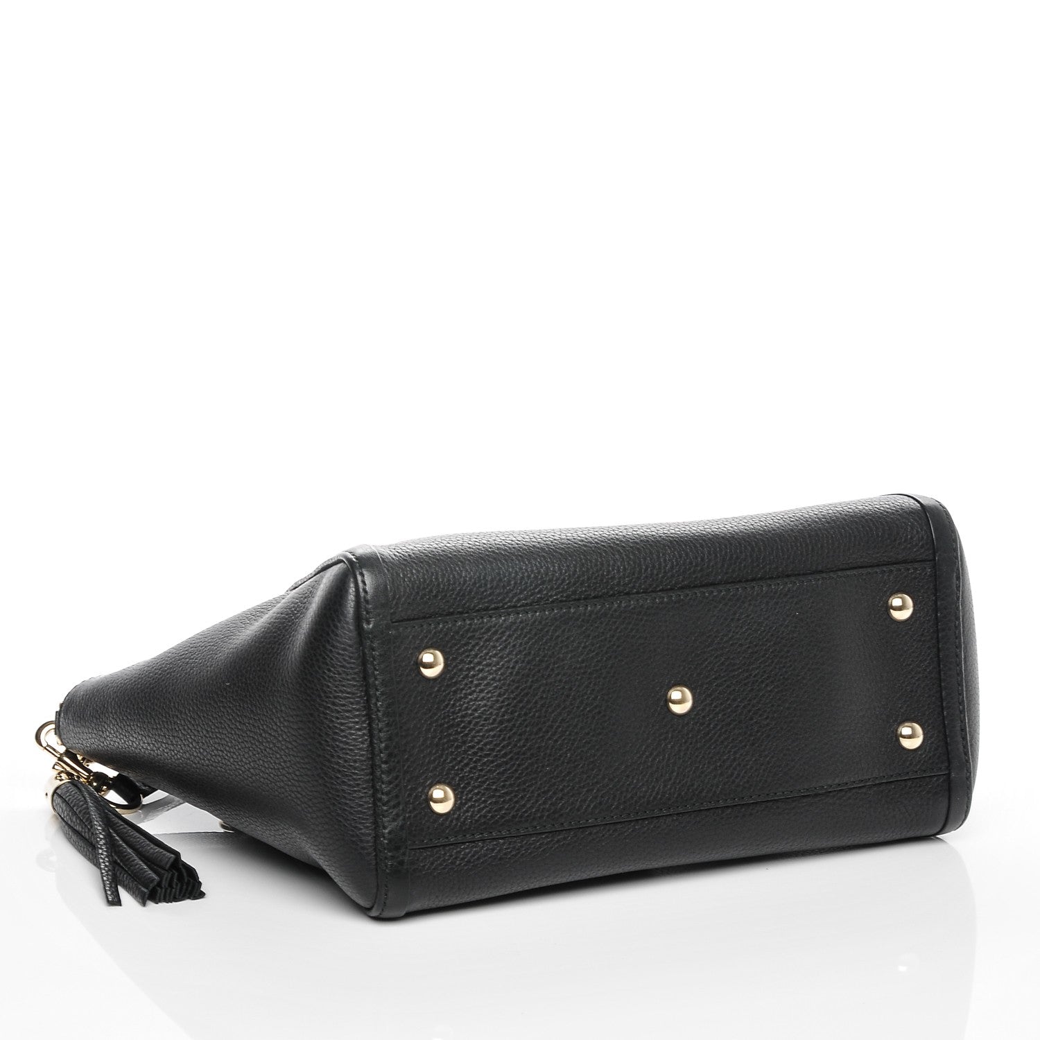 Gucci Pebbled Calfskin Small Soho Top Handle Bag Black 4 of 7