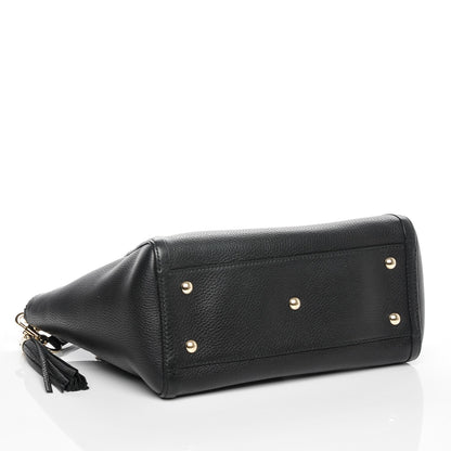 Gucci Pebbled Calfskin Small Soho Top Handle Bag Black 4 of 7