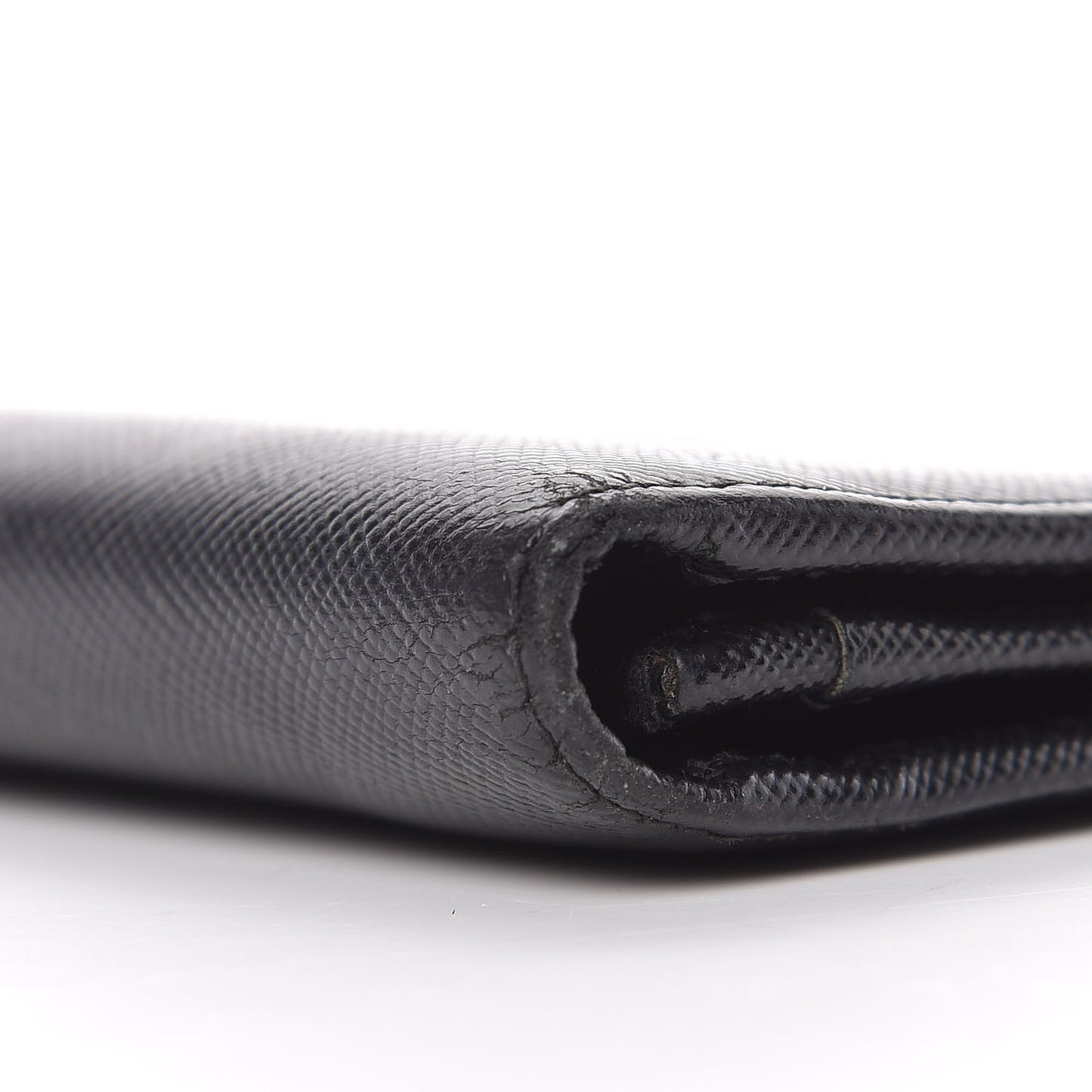 Saffiano Flap Wallet Black