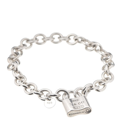 Tiffany Sterling Silver 1837 Lock Charm Bracelet 1 of 7