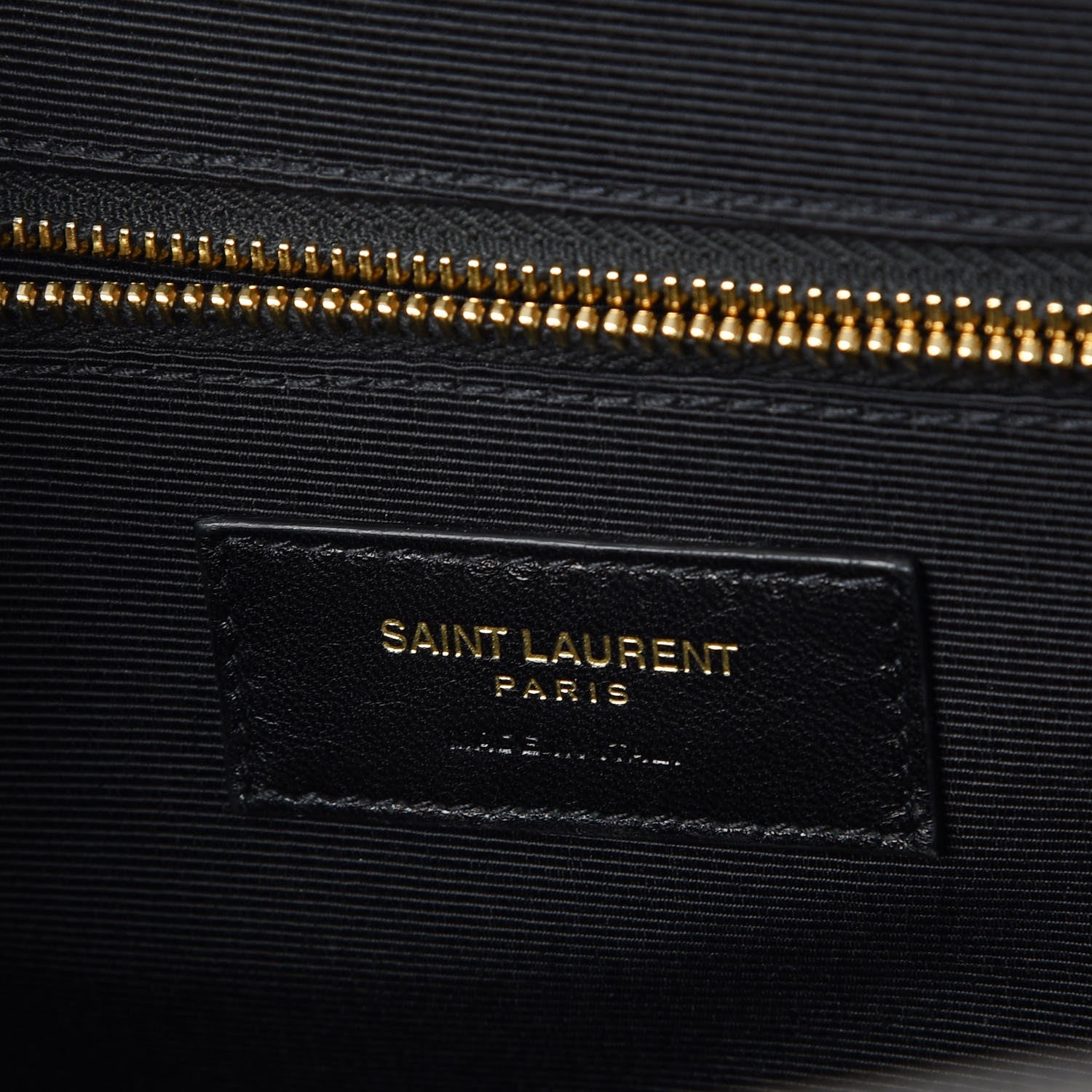Saint Laurent Grain De Poudre Matelasse Chevron Large Monogram Satchel Earth 6 of 7