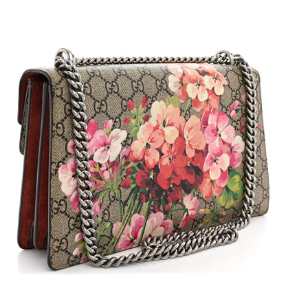Gucci GG Supreme Monogram Blooms Small Dionysus Shoulder Bag Beige Multicolor Dry Rose 3 of 11