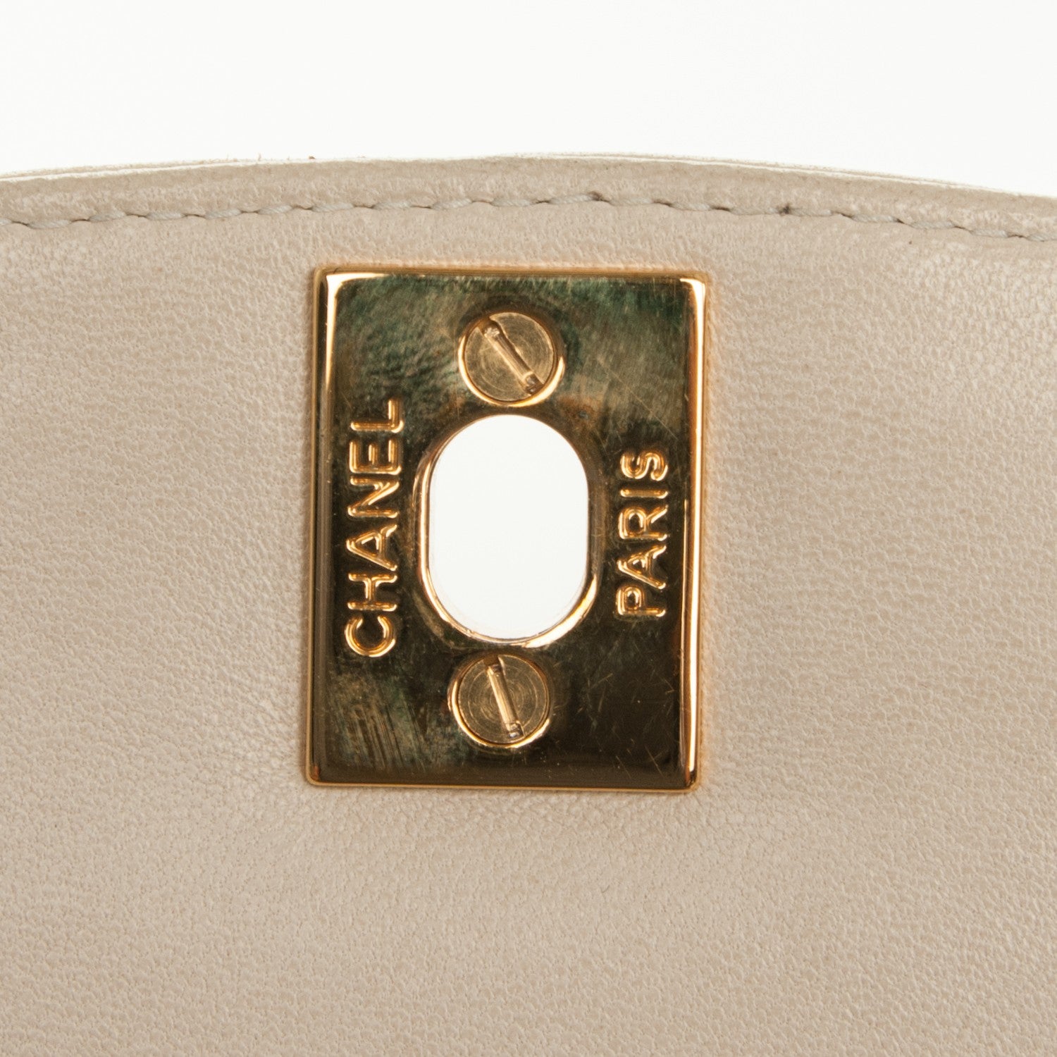 Chanel Lambskin Quilted Medium Single Flap Beige 8 of 8