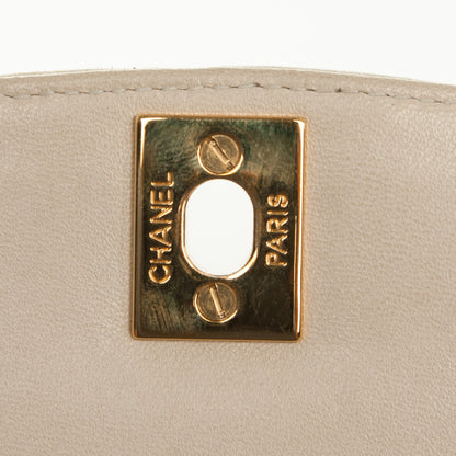 Chanel Lambskin Quilted Medium Single Flap Beige 8 of 8