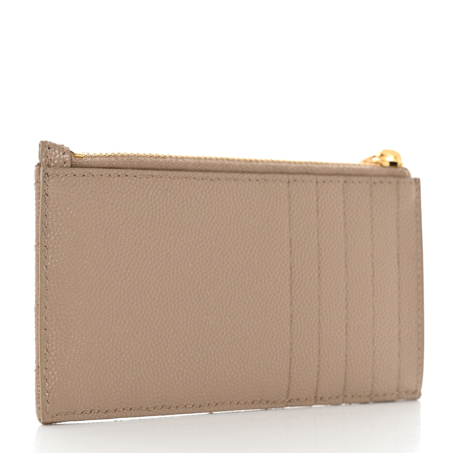 Monogram Grain de Poudre 5 Fragments Zip Pouch Card Holder Dark Latte