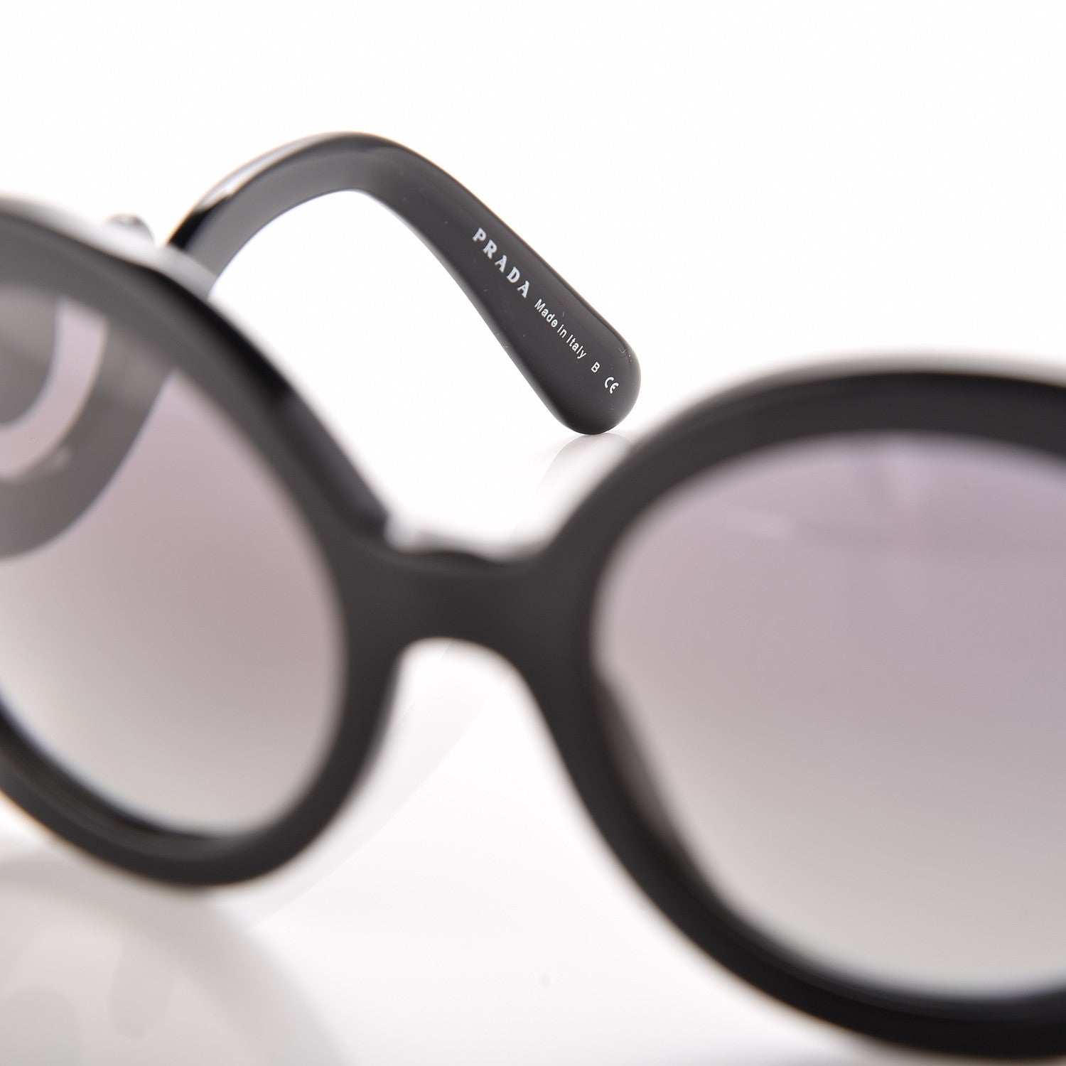 Prada Baroque Sunglasses SPR 27N Black 6 of 7
