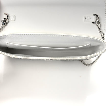 Versace Crystal La Medusa Envelope Clutch Optical White 5 of 8