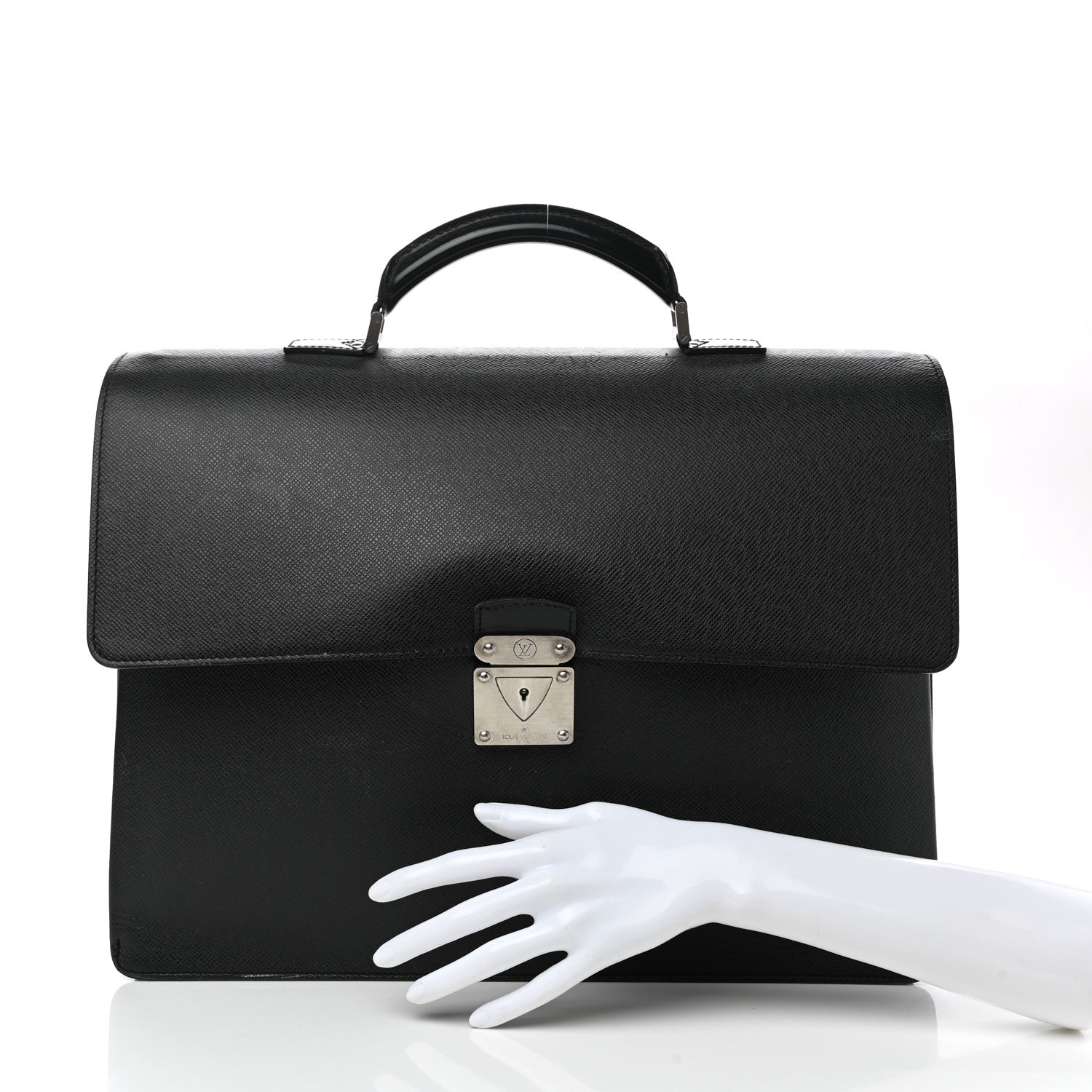 Louis Vuitton Taiga Neo Robusto 2 Compartment Briefcase Black 2 of 13