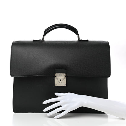 Louis Vuitton Taiga Neo Robusto 2 Compartment Briefcase Black 2 of 13