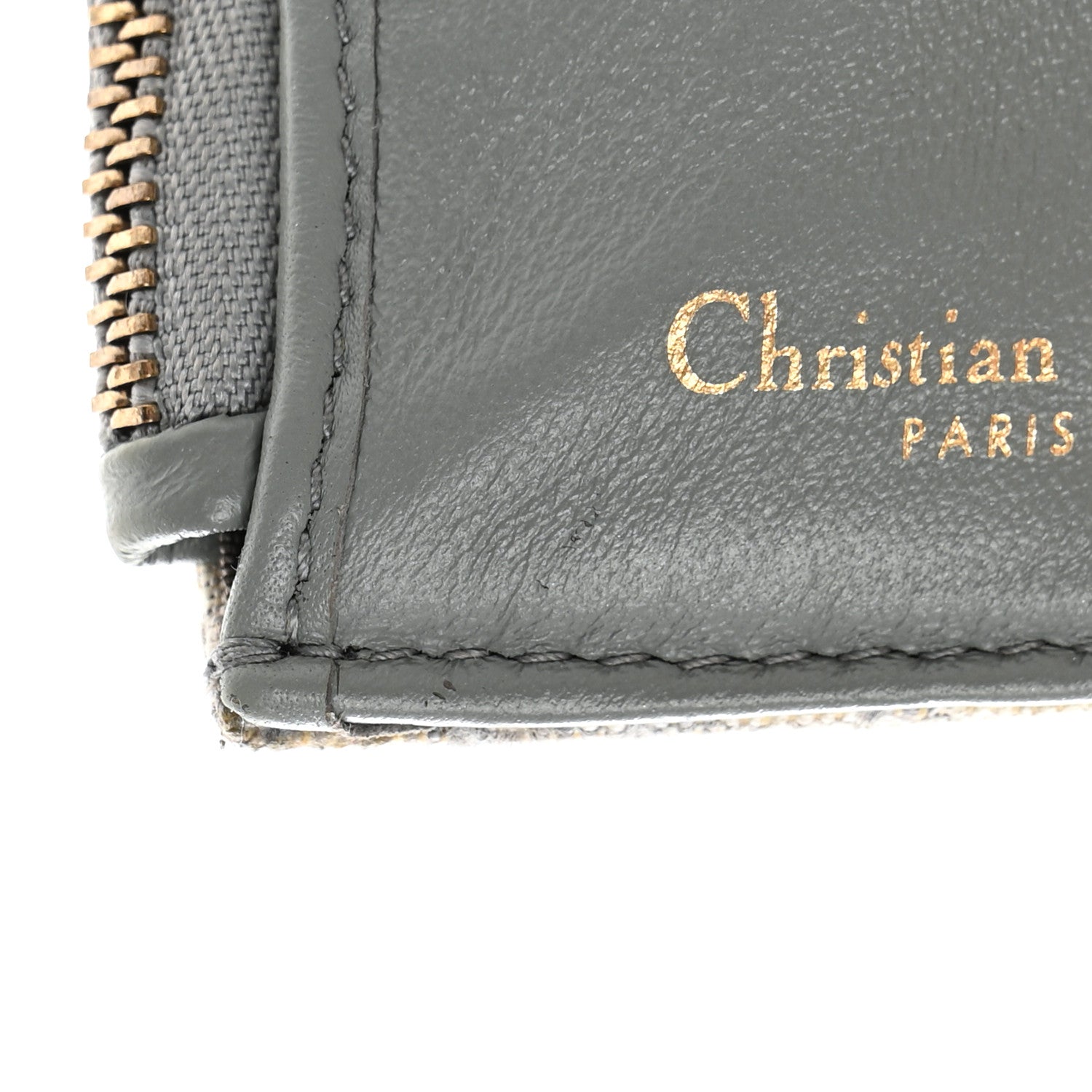 Christian Dior Oblique Saddle Lotus Wallet Grey 12 of 13