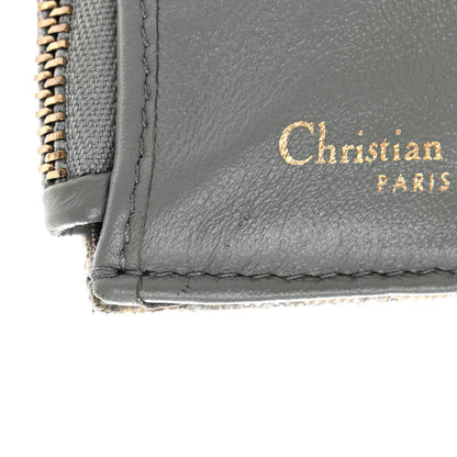 Christian Dior Oblique Saddle Lotus Wallet Grey 12 of 13