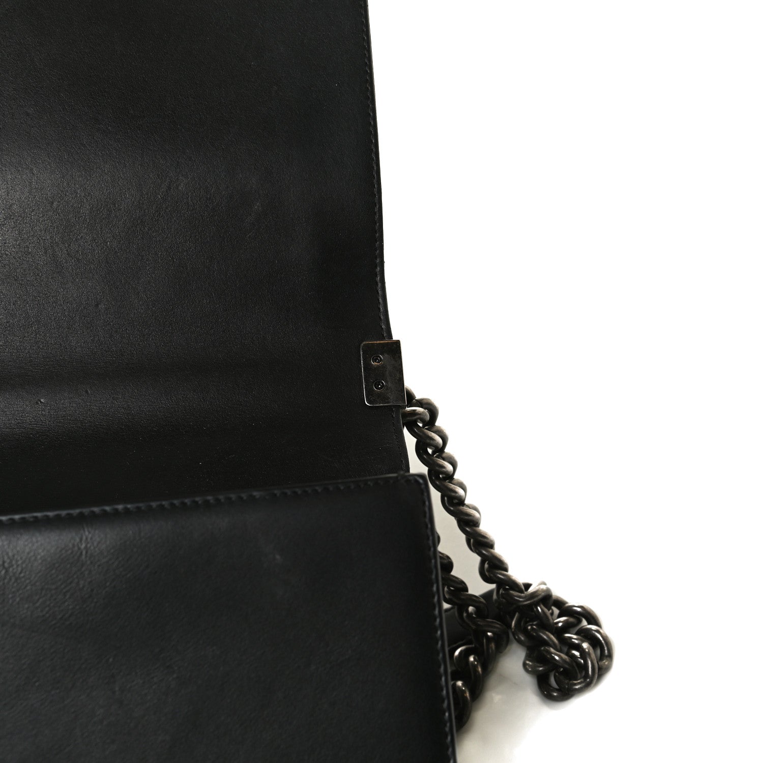 Chanel Calfskin Quilted New Medium Boy Flap Black 13 of 17