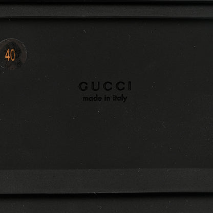 Gucci Jacquard Black Denim GG Monogram Angelina Platform 55mm Slide Sandals 40 Black Ivory 8 of 8