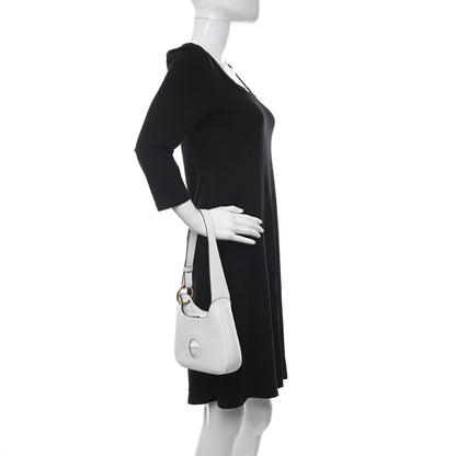 Versace Calfskin La Medusa Small Hobo Crossbody Optical White 2 of 10