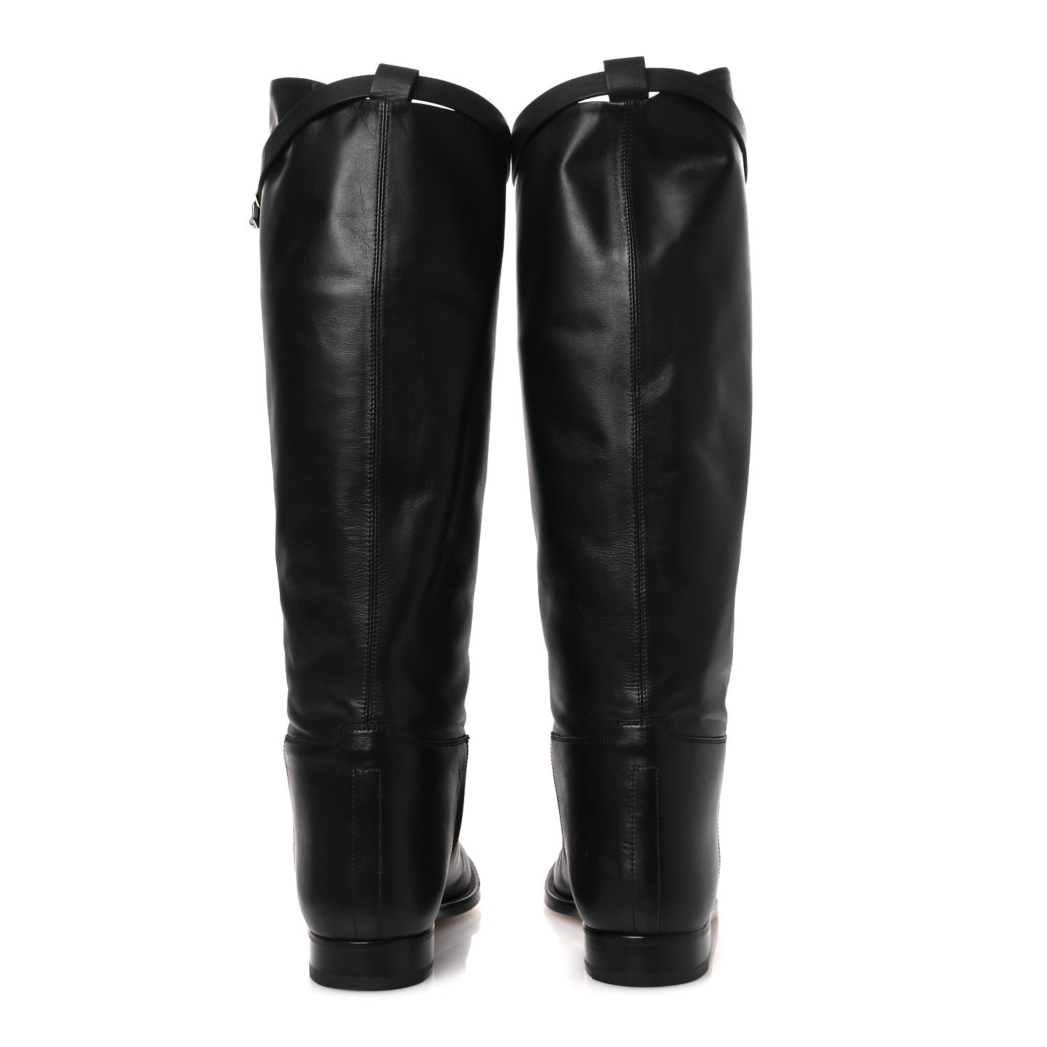 Hermes Box Kelly Jumping Boots 38.5 Black 6 of 11