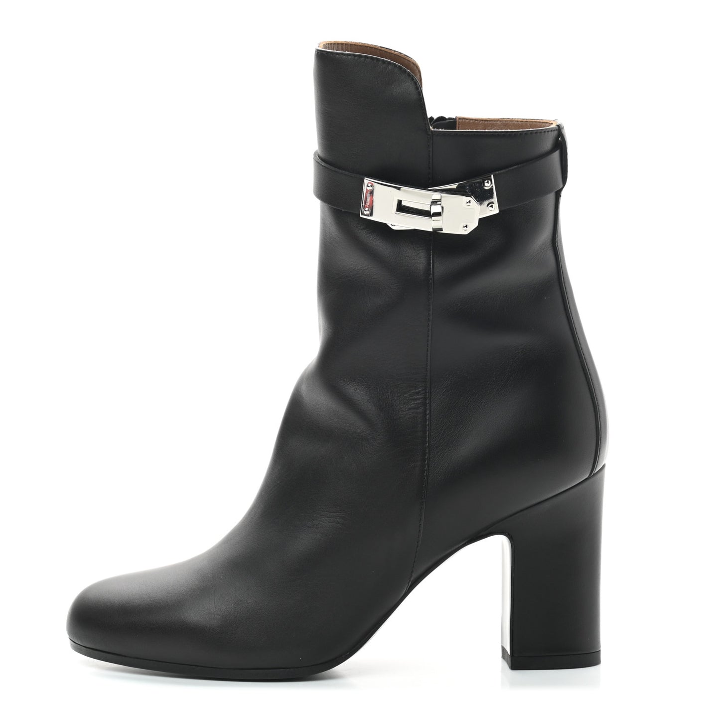 Calfskin Joueuse Ankle Boots 36 Black