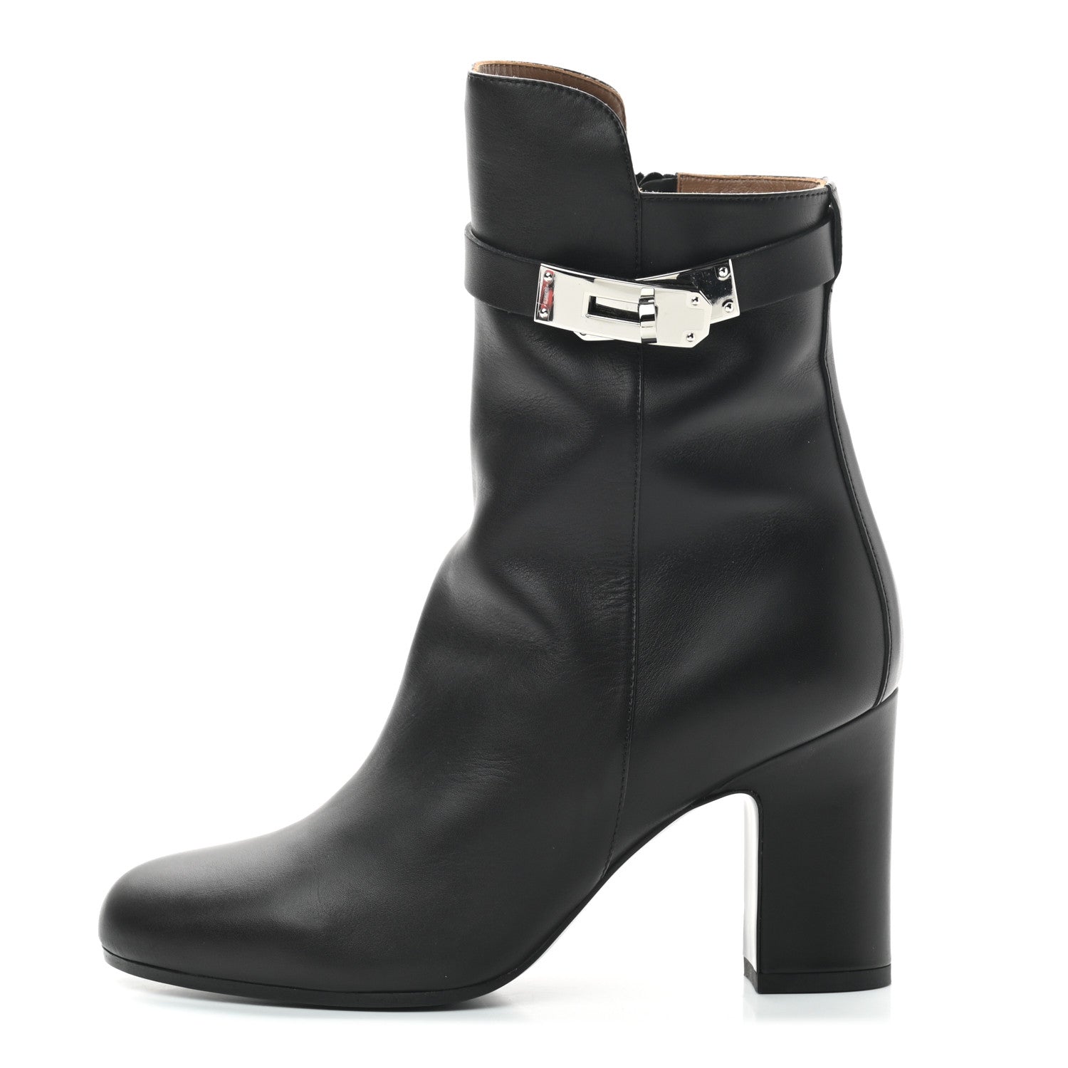Hermes Calfskin Joueuse Ankle Boots 36 Black 1 of 6
