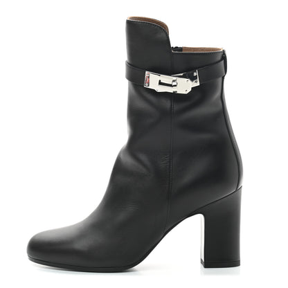 Hermes Calfskin Joueuse Ankle Boots 36 Black 1 of 6