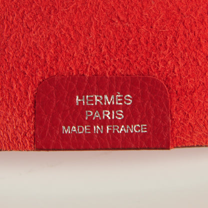 Hermes Togo Ulysse PM Notebook Cover Rouge Garance 6 of 7