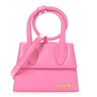 Jacquemus Calfskin Le Chiquito Noeud Dark Pink 1 of 9