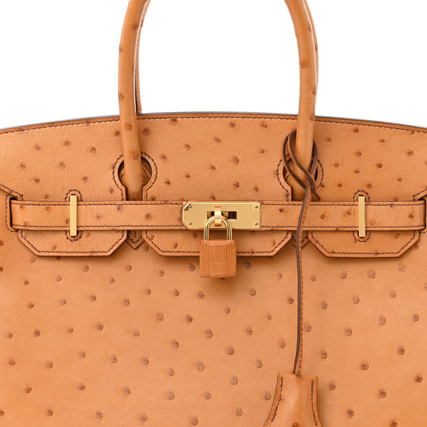 Hermes Ostrich Birkin 30 Cognac 8 of 12