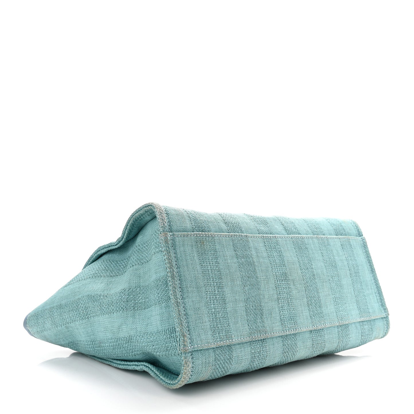 Mixed Fibers Striped Medium Deauville Tote Blue