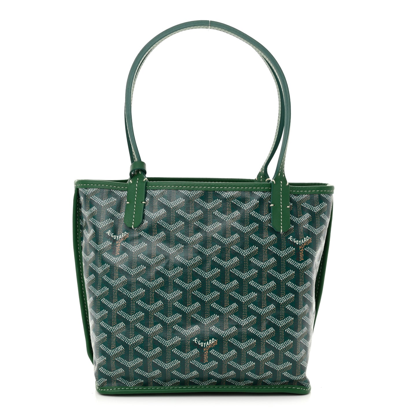 Goyardine Reversible Mini Anjou Green