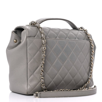 Chanel Caviar Quilted Large Business Affinity Flap Grey 3 of 23