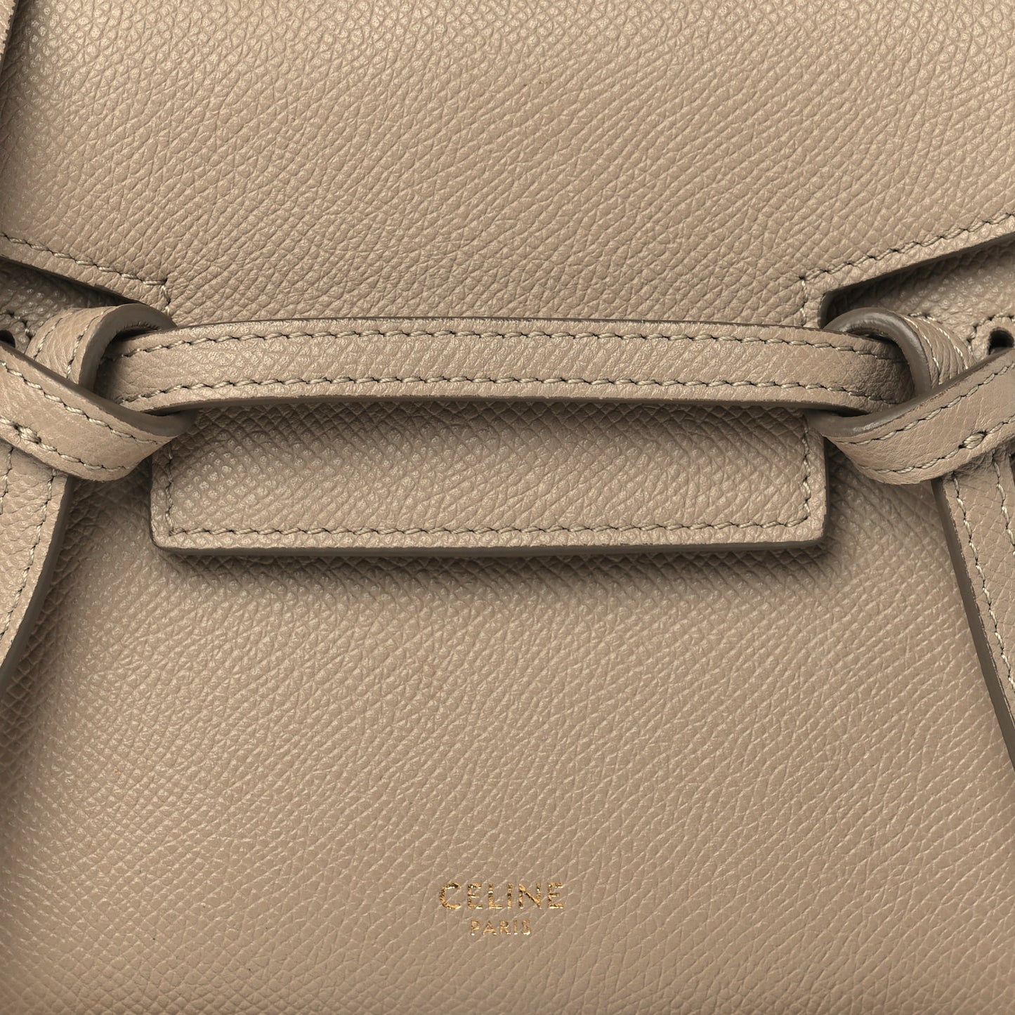 Grained Calfskin Pico Belt Bag Light Taupe