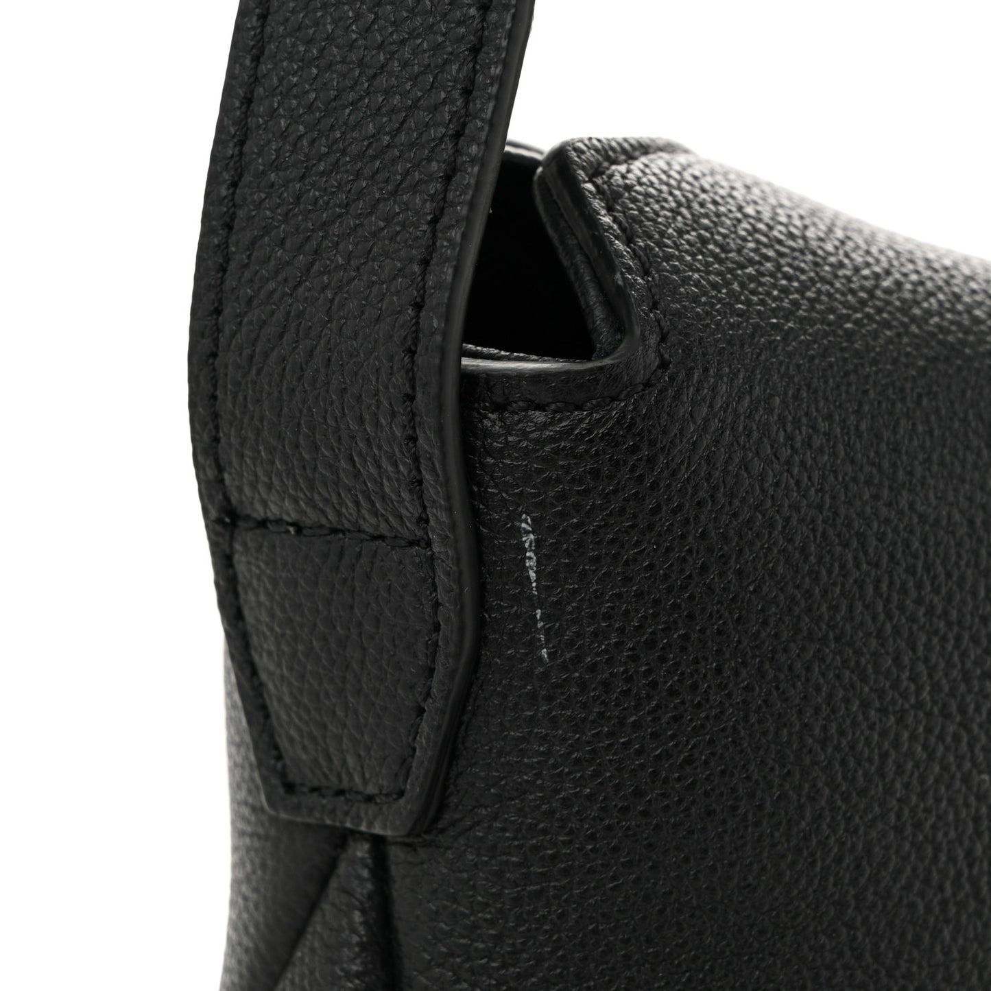 Grained Calfskin Mini TF Hobo Black