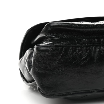 Saint Laurent Crinkled Calfskin Matelasse Monogram Medium Niki Chain Satchel Black 8 of 9