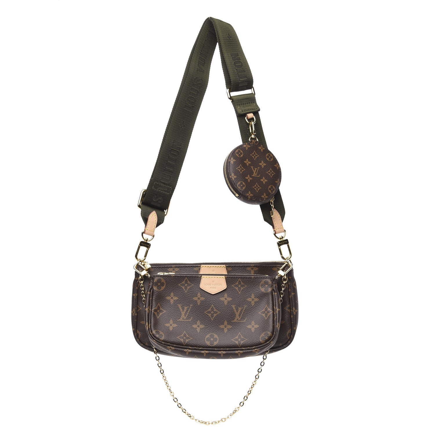 Louis Vuitton Monogram Multi Pochette Accessories Kaki 1 of 10